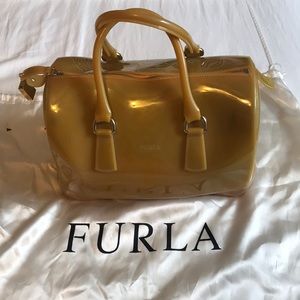 Furla Yellow Jelly Bag